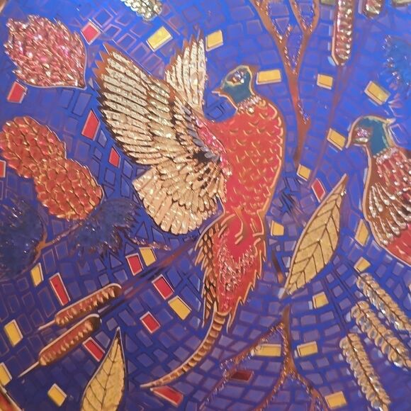 Vintage Houze Art Glass Decorative Mosaic Plate.Excellent Cond! - Picture 5 of 10